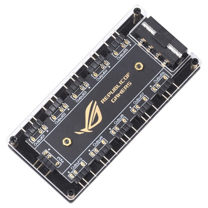 5V/3PIN ARGB Cable Splitter Hub ASUS AURA SYNC RGB Fan Hub Adapter SATA Power Extension Cable Adapter for Computer PC Cooler