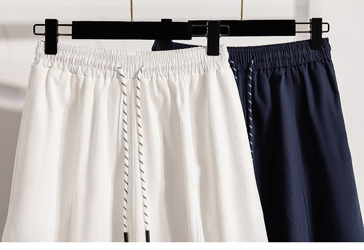 Korean Style Casual Versatile Long Skirt Plus Size Skirts Women 2025 Autumn New Fashionable High Elastic Waist A Line Skirt