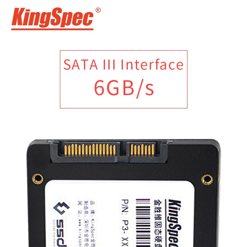 KingSpec SSD SATA 2.5" 128GB 256GB 512GB 1TB NGFF SATA 3.0 Unidade de Estado Sólido Interna para Desktop Notebook