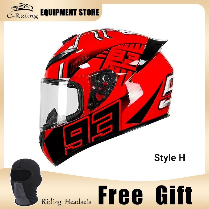 Capacete de Moto de Rosto Inteiro de Alta Qualidade Masculino Feminino Capacete de Corrida de Moto DOT capacete casqueiro casque