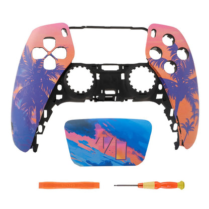 Replacement Front Shell With Touchpad For PS5 Controller Faceplate BDM-010 020 030 040 050 DIY Custom Housing Protection Cover