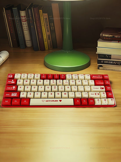 AK680 Mechanical Gaming Keyboard Wired Hot Swap 68 Keys Ergonomic E-Sport Office Type-C Laptop Accessory Gamers and Professional