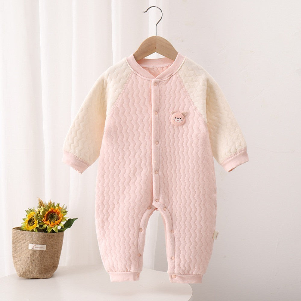Autumn and Winter 0-18Months Baby Rompers Winter Newborn Girls Boys 100%Cotton Clothes of Long Seeve Infant Clothing Pajamas