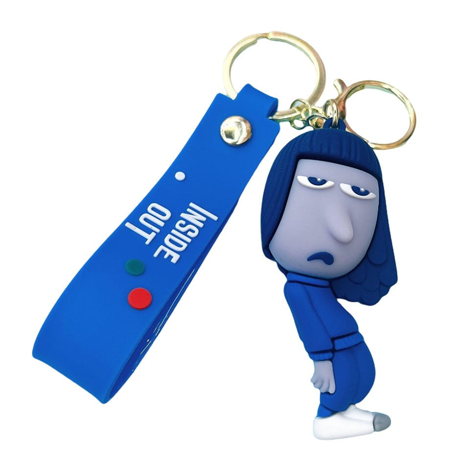 30 Peças/Conjunto Atacado Chaveiro Divertida Mente 2 Boneco de Personagem de Desenho Animado Fofo Chaveiro Pingente de Boneca de Personagem de Filme para Presente Infantil
