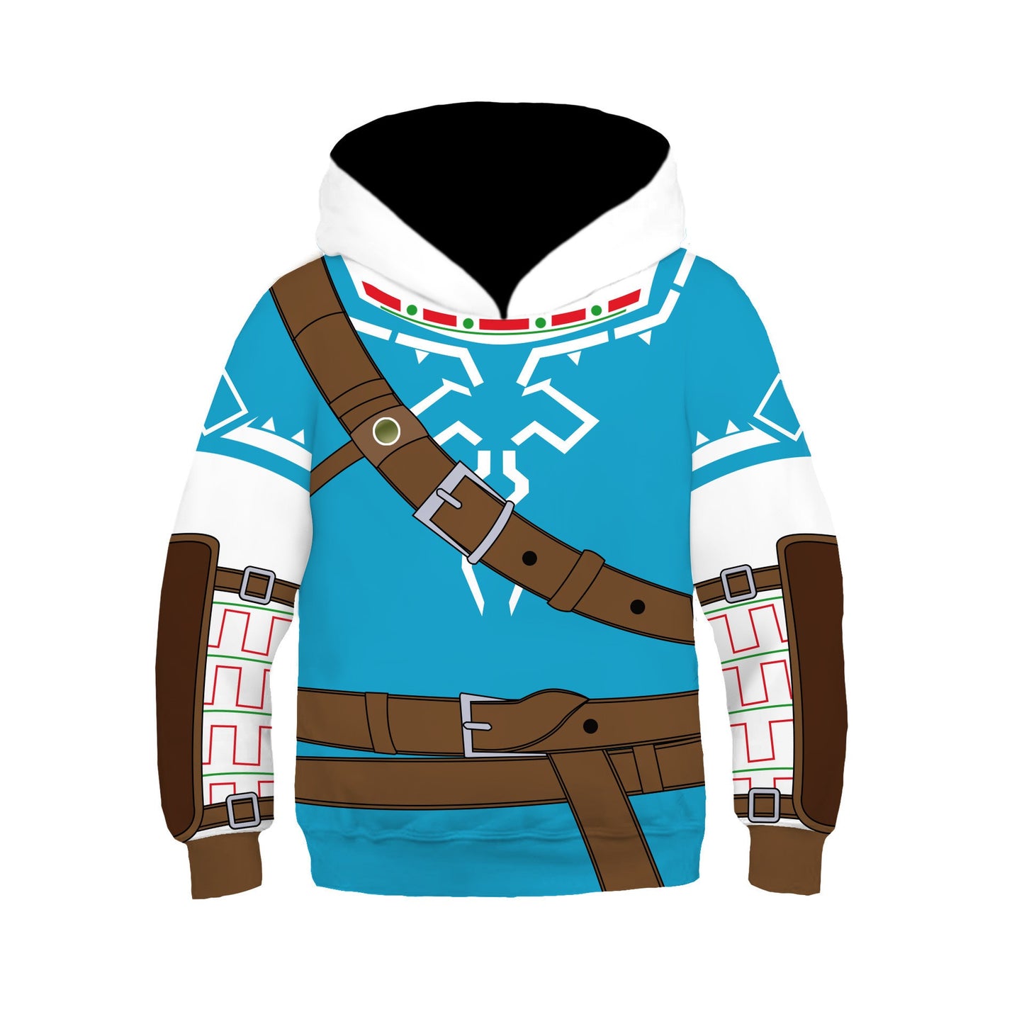 Kids Anime Cosplay Costume Game Character Link Hoody Zelda Cosplay Sweatshirt Tears of Kingdom 3D Print Hoodies