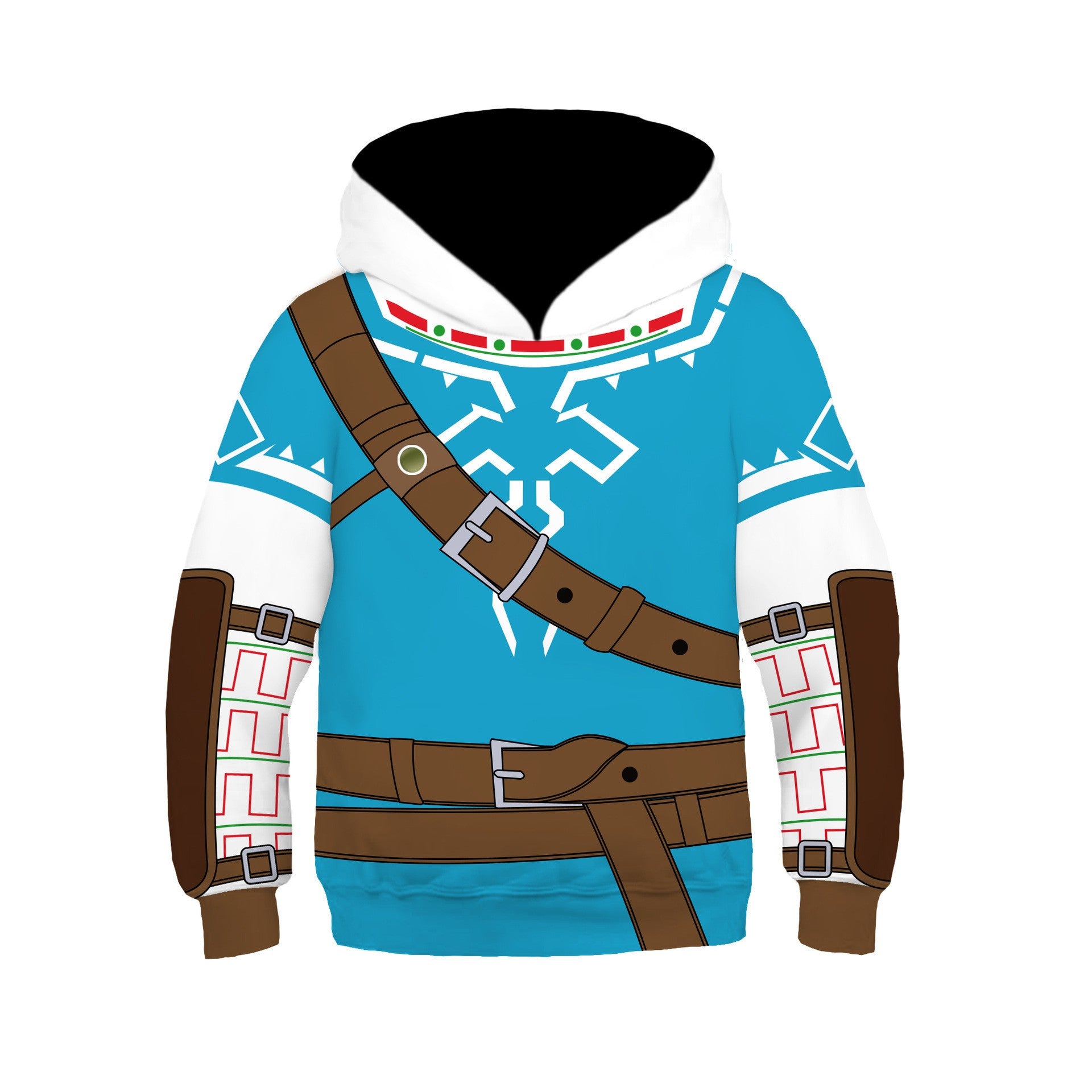 Kids Anime Cosplay Costume Game Character Link Hoody Zelda Cosplay Sweatshirt Tears of Kingdom 3D Print Hoodies
