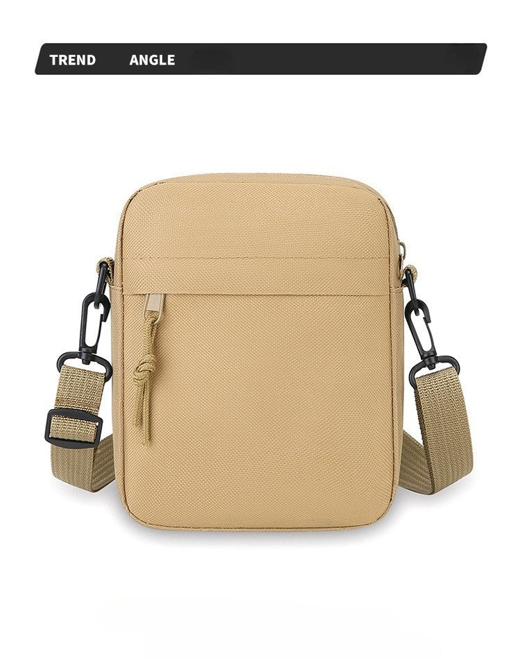 Simple Solid-Color Men's Mini Crossbody Bag - Lightweight and Stylish Ideal for Casual Use and Carrying Phones