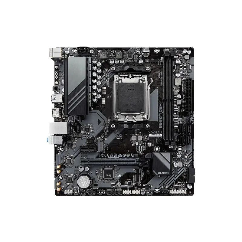 Gigabyte New B650M D2H Motherboard, AM5, LGA 1718, AMD B650, Micro ATX,  DDR5