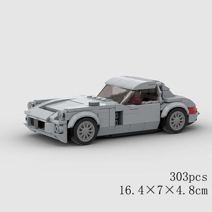 MOC Speed Sports Super Carro de Corrida Blocos de Montar DIY Tijolos Cidade Rally Técnico Grande Veículo de Corrida Presente de Natal Brinquedo