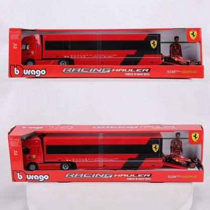 Burago 1:43 Ferrari SF24 #16 IVECO S-WAY 570 Carro Modelo em Liga