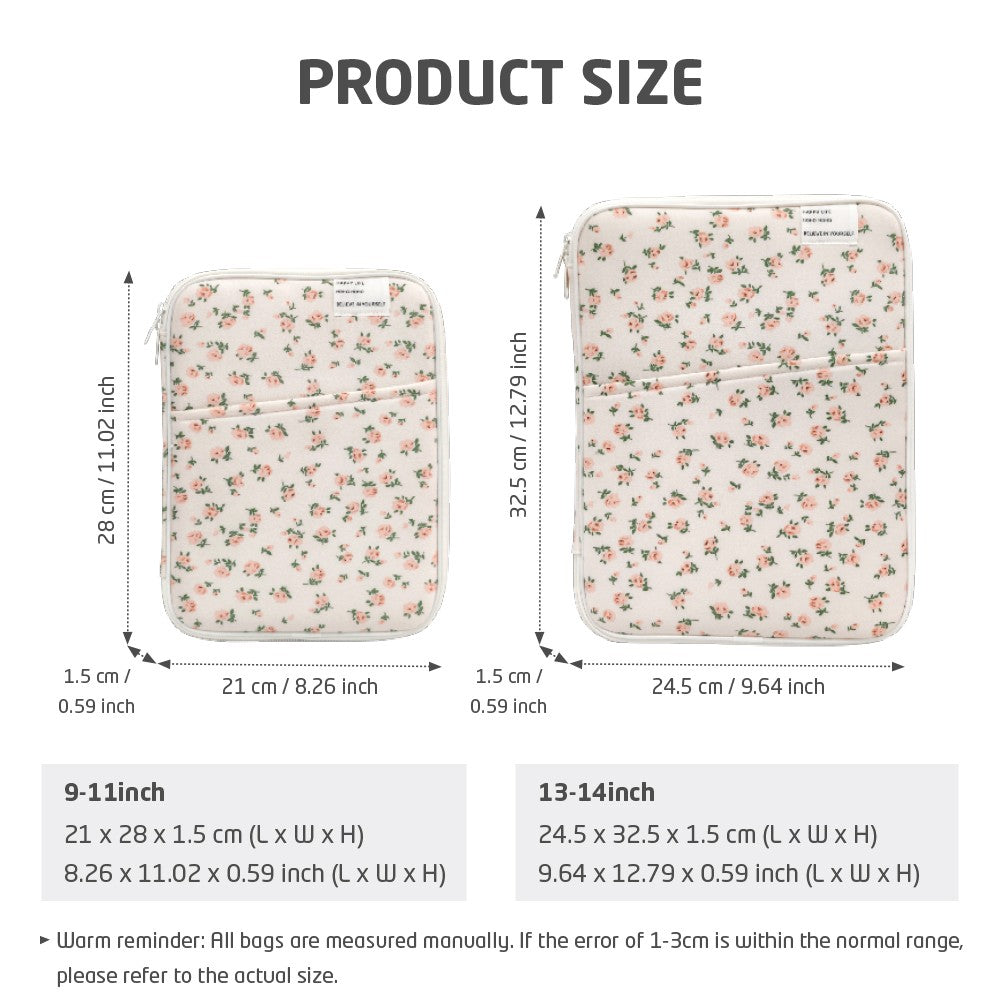 Laptop protective case compatible with HP MI Macbook 11 13-14 inch shockproof plush laptop bag, portable tablet protective bag