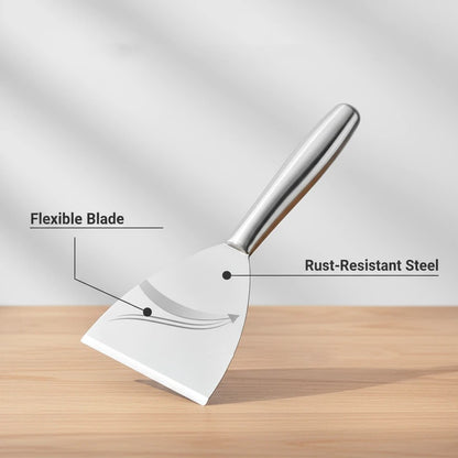 Espátula de Aço Inoxidável 4 polegadas para Massa Raspador de Tinta Ferramenta para Gesso, Piso, Parede, Cerâmica e Limpeza Doméstica