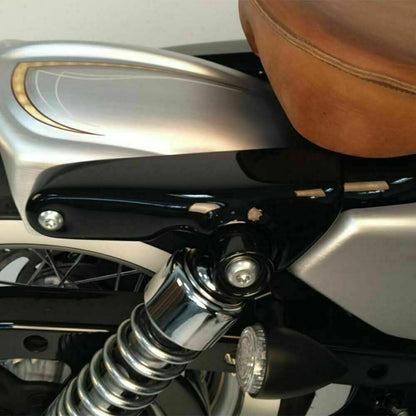Suporte de Para-lama Traseiro Curto Preto Brilhante com Suporte para Piscas para Harley Sportsters XL 883 1200 48 72