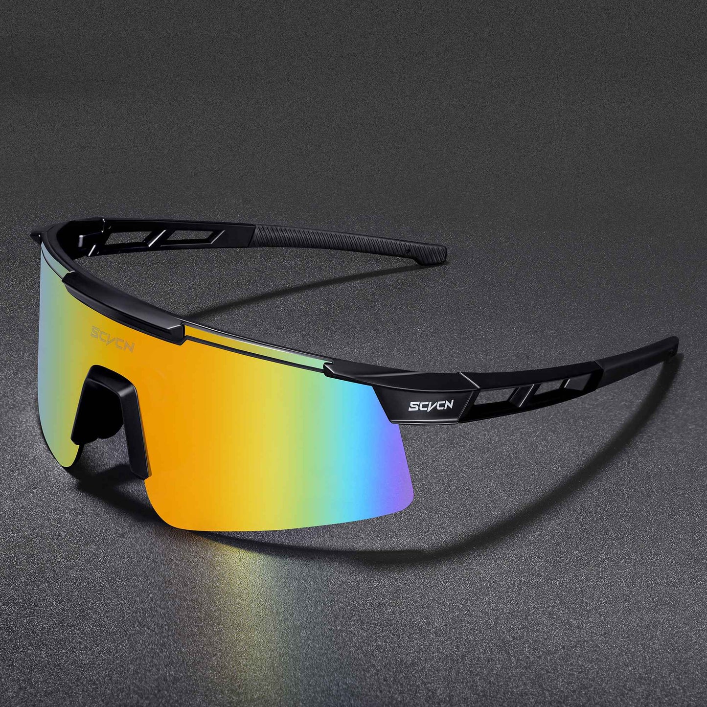 SCVCN Photochromic Cycling Glasses Bike Mountain Bicycle Golf UV400 Sunglasses Sport Protection Glasses for Men Women Baseball