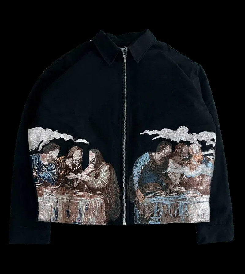 American Retro Leather Jacket Y2Kcoats Mens Womens Hip Hop Retro Embroidery Oversized Jacket Casual Zipper Motorcycle Clothes