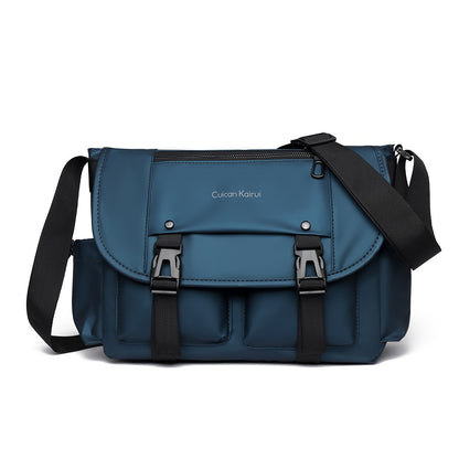 Single Shoulder Bag, Retro Mailman Bag, 2025 New Casual Crossbody Bag, Large Capacity Canvas Bag, Commuting Men's Bag