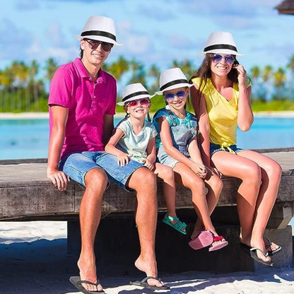 Chapéus Fedora Masculino Anos 20 com Aba Curta Pacote com 10/24 Chapéus Panamá de Sol Clássicos Pork Pie Chapéu de Verão para Mulheres Fantasia de Festa de Casamento