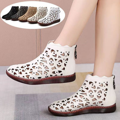 2024 New Spring Autumn Fashion and Comfortable Flat-soled Casual Outer Wear Soft Non-slip Ankle Boot Toe-cap Sandals for Women
