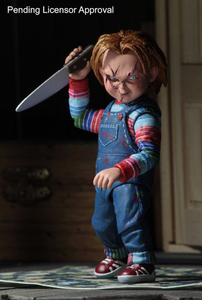 Genuine Real Original Halloween NECA GOOD GUYS CHUCKY Horror Doll PVC Figure Collectible Model Toy 10cm