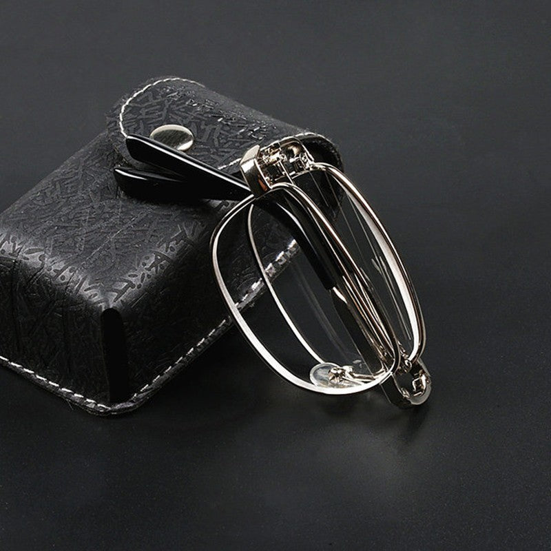 Sighttoo Folding Square Reading Glasses For Men Women Portable Eyeglasses +50 +75 +275 +350 +400 +450 +500 +550 +600
