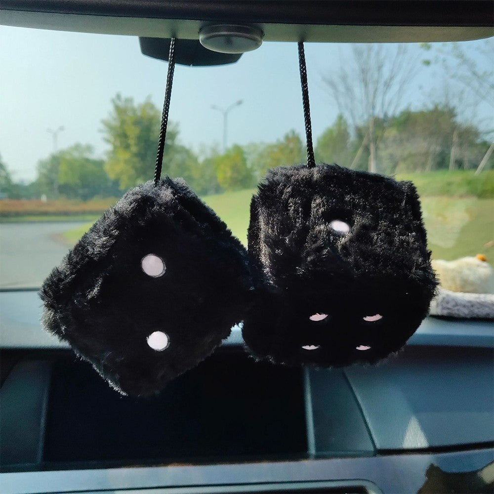 2 unidades Novo Espelho Retrovisor de Carro Pingente Suspenso Casal Dados de Pelúcia Fofos Desenho Animado Decoração de Casa Ornamento Dados de Carro Encanto Interno para Pendurar