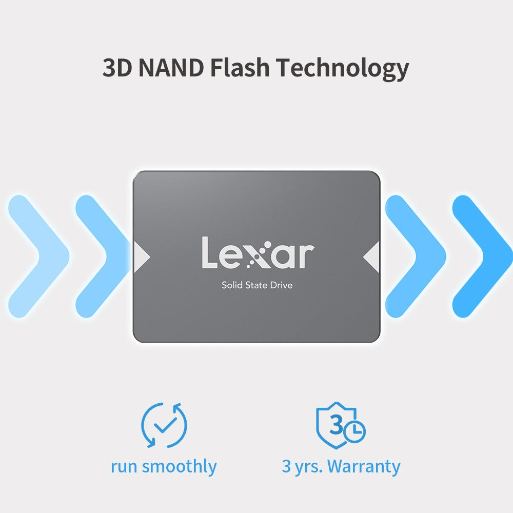 Lexar SSD SATAIII 1TB 2TB 128GB SATA 256GB 512GB SSD HDD 2.5'' Disco SSD Interno Unidade de Estado Sólido para Laptop Desktop