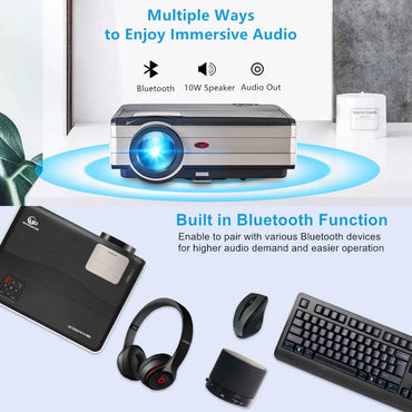 Android Wifi Home Theater Projector Manual Focus Keystone Full HD 1080P Daytime PK Laser Beam Projection Device