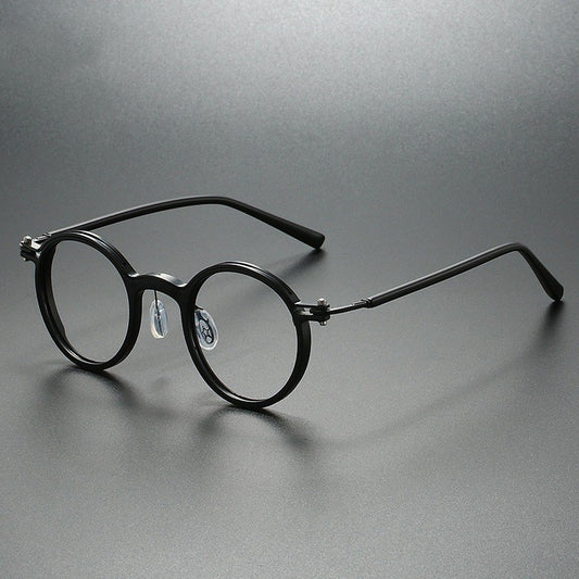 New Brand Design Men's Retro Round Reading Glasses Anti Blue Light Presbyopic Glasses Diopter +100 +150 +200 +250 +300 +350 +400