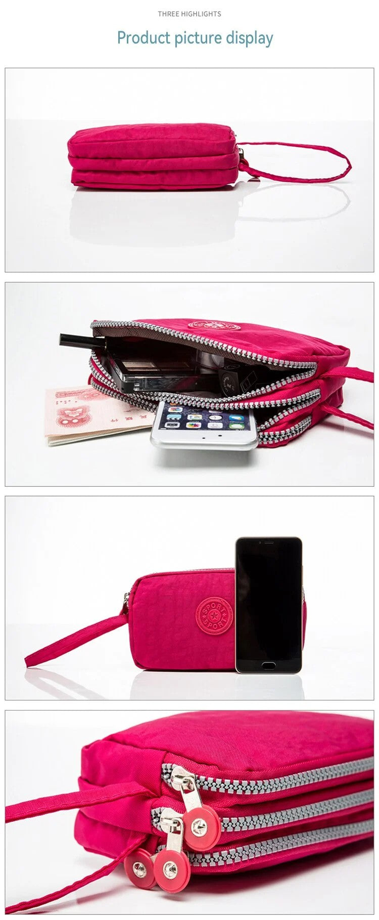 Women Nylon Waterproof Bag Messenger Bags For Lady Crossbody Large Capacity Travel Shoulder Bag Casual Handbags High Quality