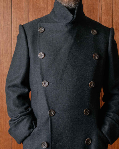 Woolen Blend Coat Men Over Jacket Overcoat Fashion Double Breasted Long Plus Size Warm Formal Business Tailored Costume Wear