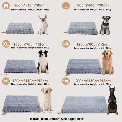 Cama para Cães Ultra Macia Almofada Macia para Pets Cama para Cães Grandes Colchão para Filhotes Tapete Lavável