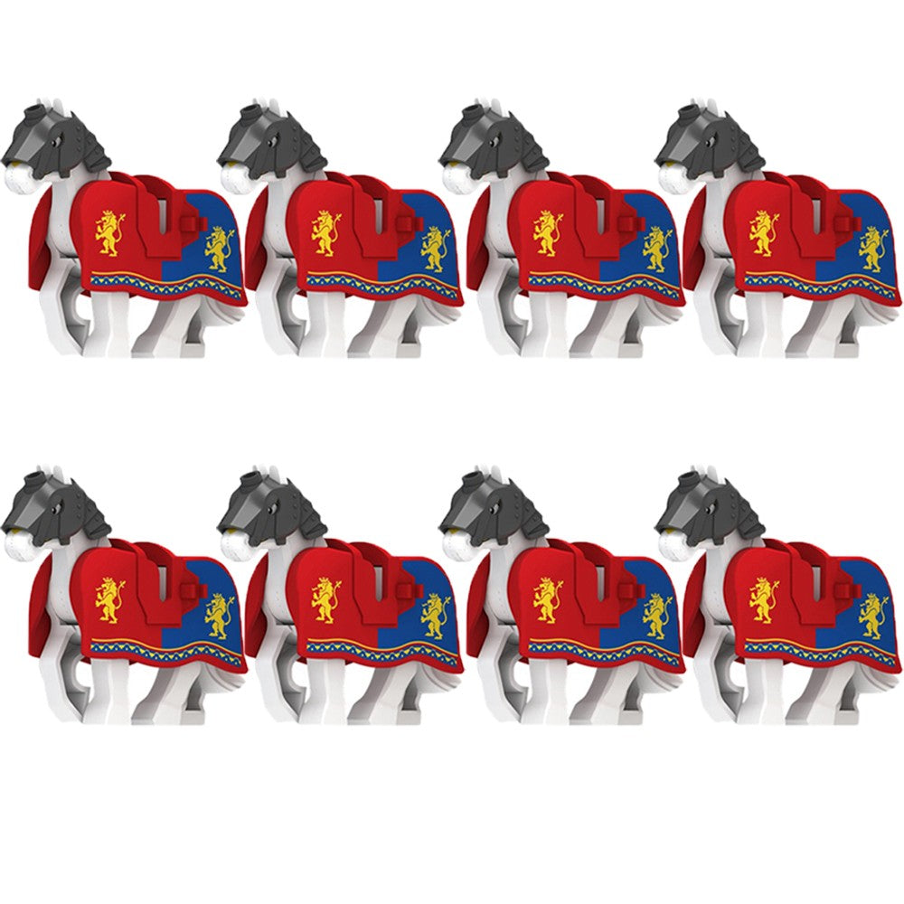 Blocos de Montar Zoológico Medieval Acessórios de Personagens Montarias Animais Cervos Elefantes Camelos Lobos Cavalos de Guerra Tijolos Brinquedos Presentes K080