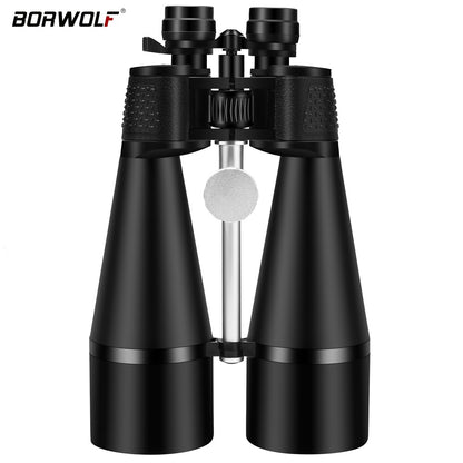 Novos Binóculos BORWOLF 2024 25-75X80 Alta Definição à prova d'água Militar Telescópio para Observação de Pássaros Caminhada Caça Esportes