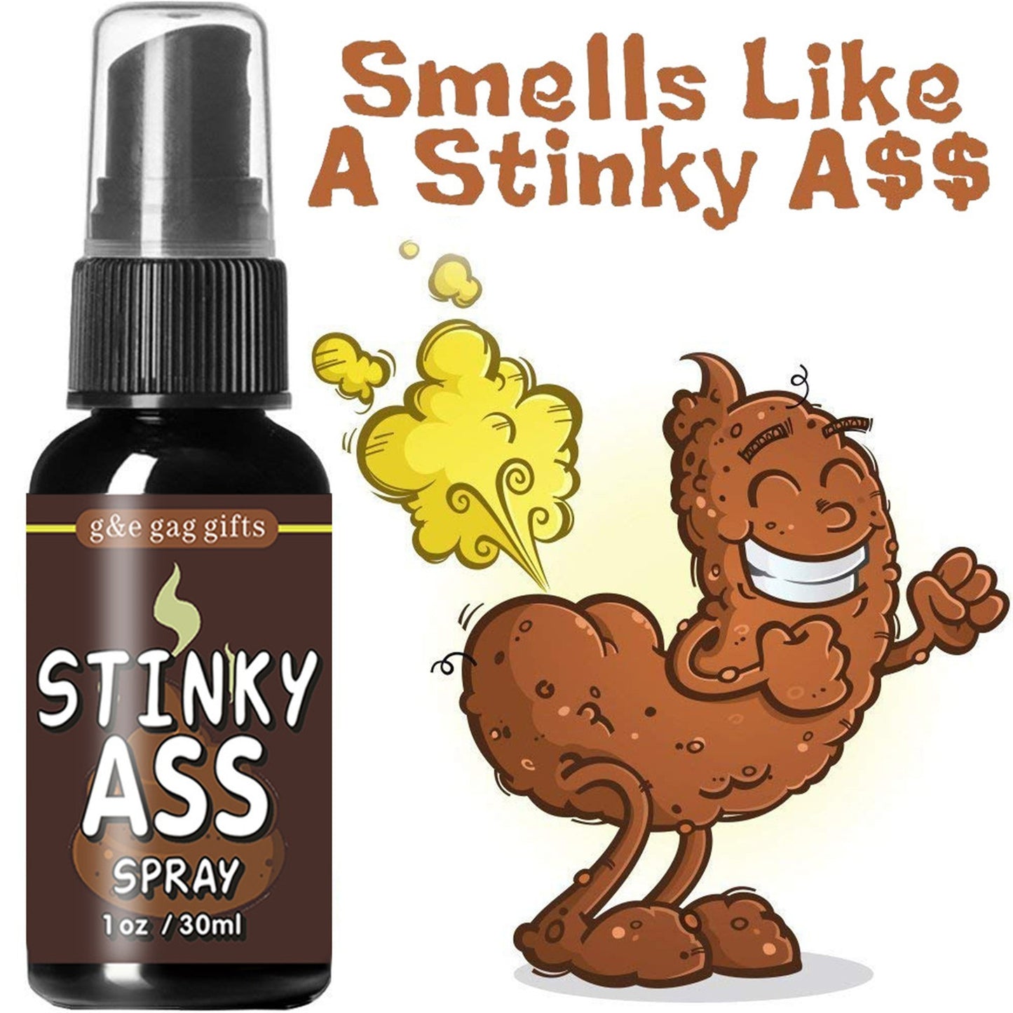 Novelties Liquid Fart Gag Prank Joke Spray Can Stink Bomb Smelly Stinky Gas 30ML
