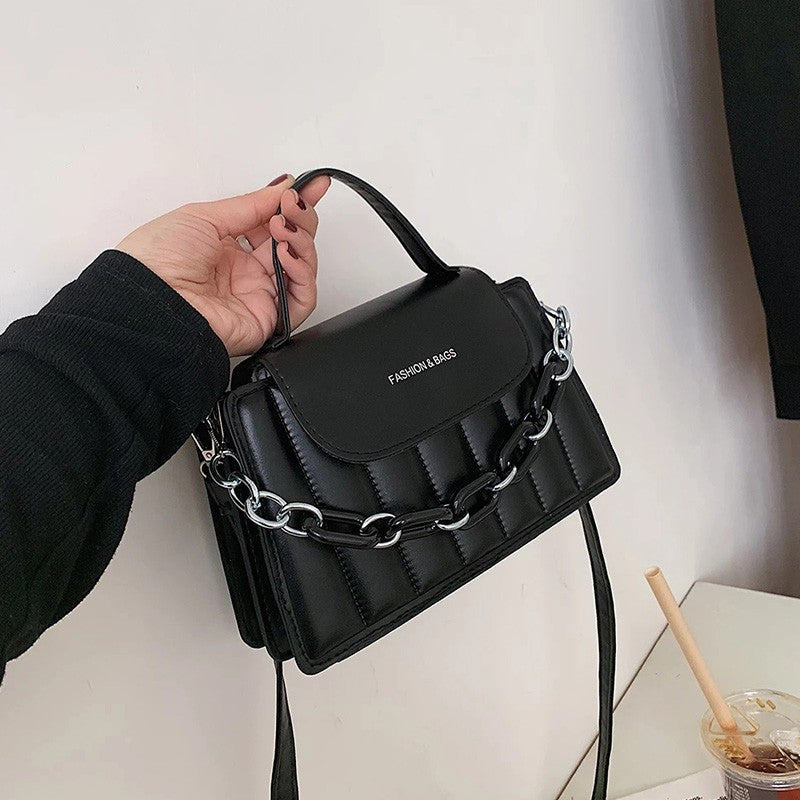 New Chains Shoulder Bag Women Solid Color Crossbody Bag Designer Messenger Handbag and Purse Luxury Top-handle Bag feminina