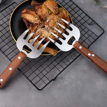 Meat Shredder Claws Ergonomic Food Shredding Fork Stainless Steel Thicken Fork Cooking Tool for Husband Chichen Barbecue Cooking