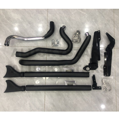 Motorcycle Fishtail Exhaust System Muffler Exhaust Pipe For Harley Softail Classic Heritage Deluxe Street Bob Silm 18-25