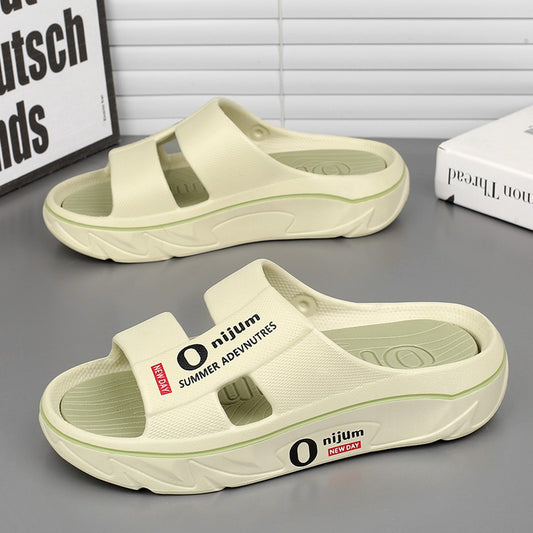 New Summer Men Massage Slippers Sides Indoor Outdoor Sandals Soft Sole Slides Male Flip-flops Men's Sandals Beach Casual Shoes