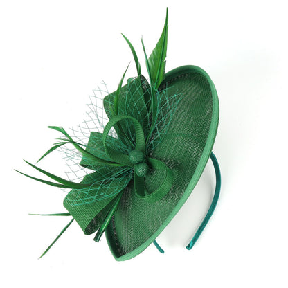 Fascinators de Luxo Kentucky Derby Chapéu de Igreja Design de Pérolas em Tela Laço Máscara Acessórios de Cabelo para Mulheres Senhoras