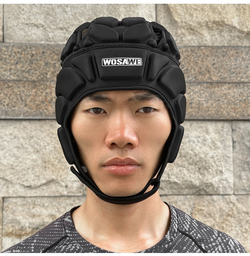 Capacete WOSAWE Soft Shell EVA à prova de choque para futebol, goleiro, proteção de cabeça para motocicleta para jovens e adultos