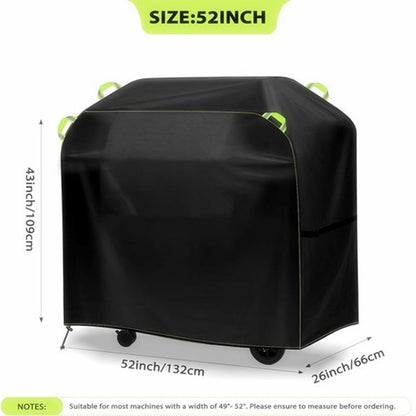 420D Rainproof Outdoor BBQ Cover,Gas Dustproof Oxford Tent Barbecue Cover Waterproof Strips Grill Rack Protective Oven Hood