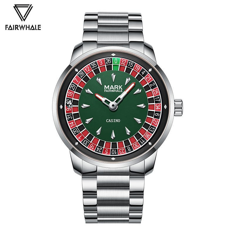 High Quality Mark Fairwhale Mens Wristwatch Fashion Unique Rotating  Roulette Dial Waterproof Quartz Man Watche Dropshipping ?