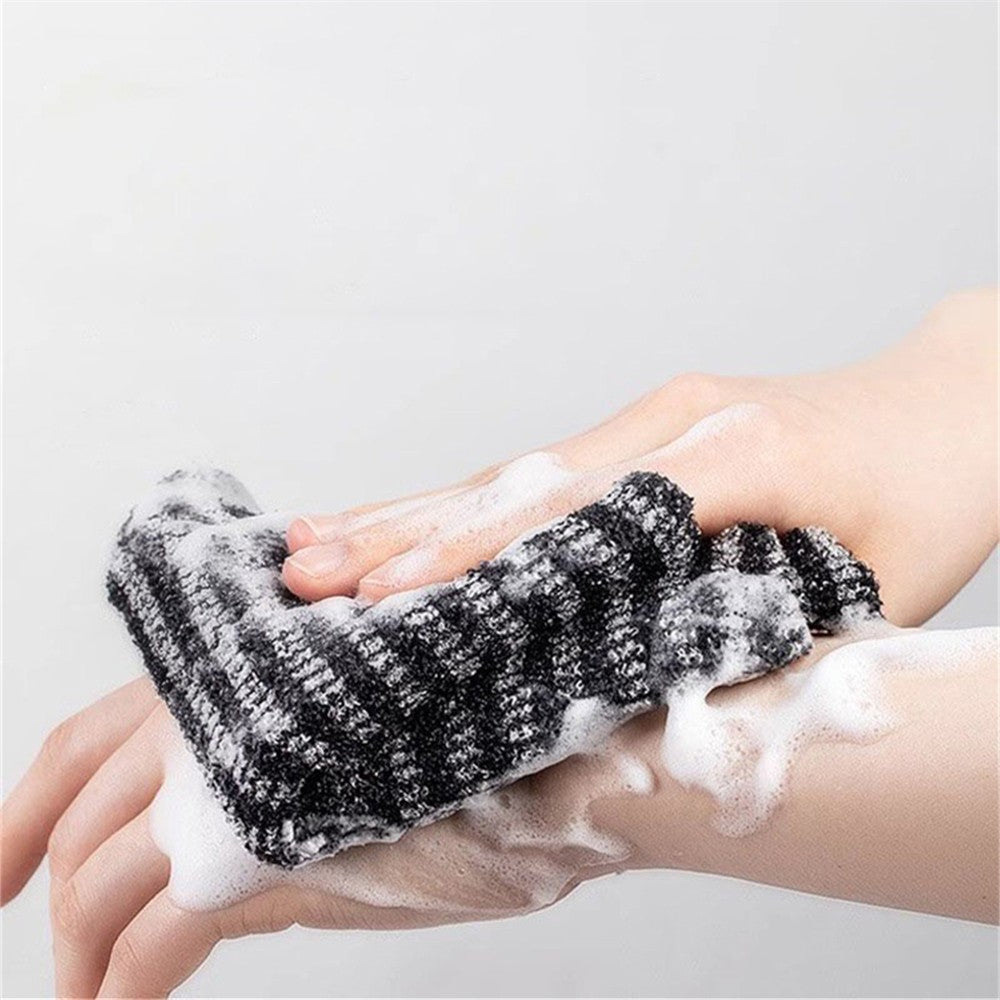 1pc Exfoliating Back Body Scrubber For Shower Bath, Long Strip Rubbing Scrub Towel, Exfoliating Washcloth