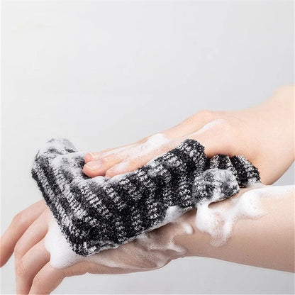 1pc Exfoliating Back Body Scrubber For Shower Bath, Long Strip Rubbing Scrub Towel, Exfoliating Washcloth