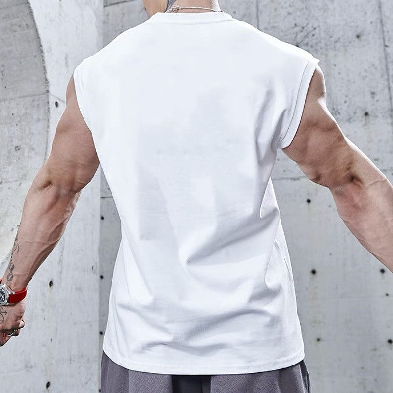 NEW Bodybuilding Sports Tank Tops Men Gyms Fitness Workout Sleeveless Shirt Male Summer Loose Undershirt Running men Vest