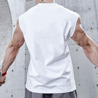 NEW Bodybuilding Sports Tank Tops Men Gyms Fitness Workout Sleeveless Shirt Male Summer Loose Undershirt Running men Vest