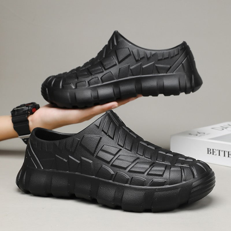 Slip-On Comfortable Ultra-Light Work Shoes, Oil-Proof, Dirt-Resistant, Waterproof, Non-Slip Chef Shoes, Sandals and Slippers