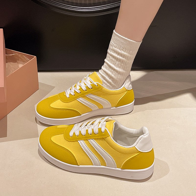 Shoes Woman 2025 Trend Casual Sneakers Comfortable Lace Up Flats Tennis Shoe Breathable Walking Jogging Shoe Zapatillas De Mujer