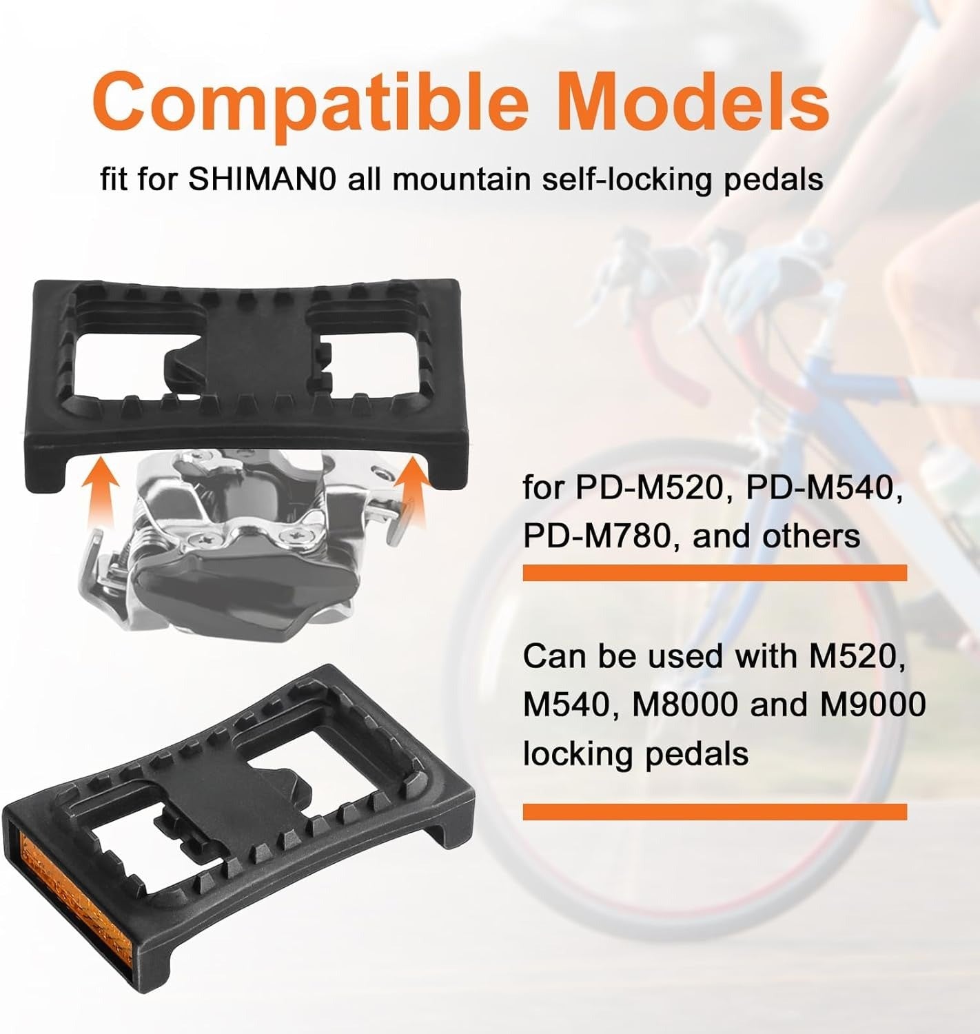 SM-PD22 SPD Cleat Flat Mountain Bike Pedal Bicycle PD-22 For M520 M540 M780 M980 M970 M770 Clipless MTB Pedals