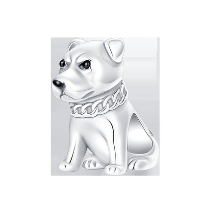 925 Sterling Silver Dog Charms French Bulldog Poodle German Shepherd Beagle Dachshund Pendants Fit Bracelets DIYJewelry Gift